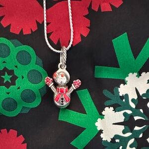 Swarovski Festive Snowman Necklace